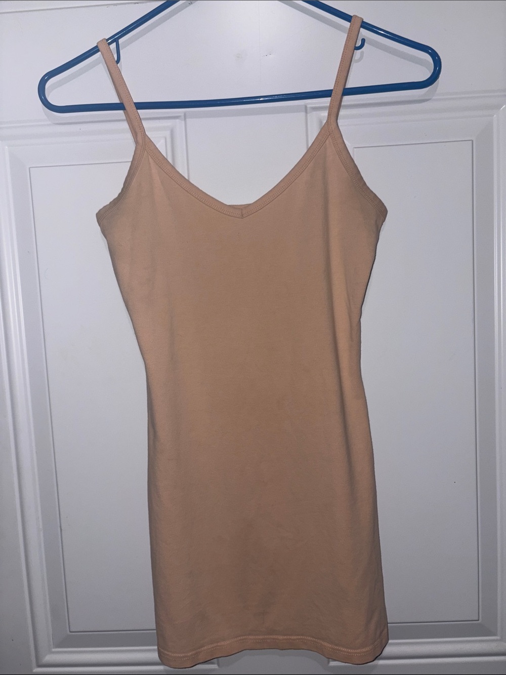 BKE core long Beige Spaghetti Strap cami